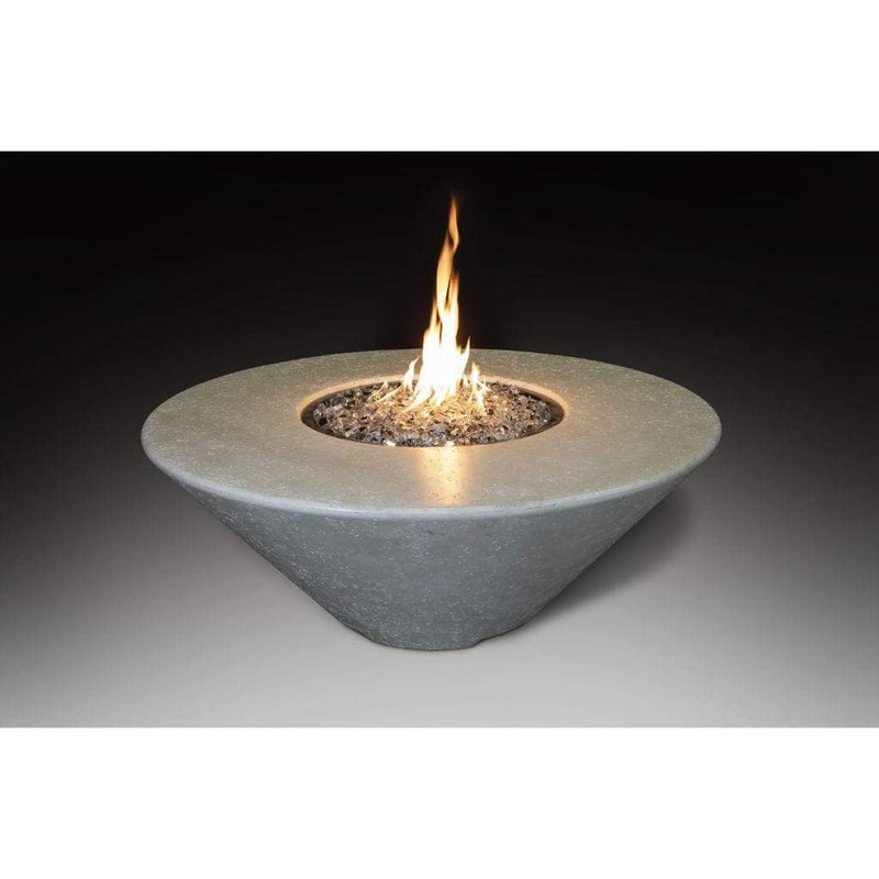 Grand Canyon Olympus 44" Round GFRC Gas Fire Table - Bone, Natural Gas