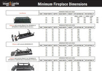Grand Canyon 48" Stainless Steel Two-Burner Vented Gas Log Burner System - Natural Gas