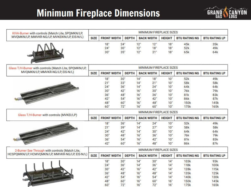 Grand Canyon 96" H-Style Linear Glass Burner System - Stainless Steel (Natural Gas)