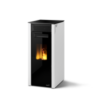Dielle Grecale 70 — Pearl White Steel / Magic Black Glass Front