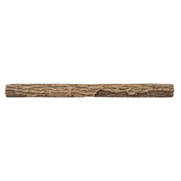 Half Round Log Non-Combustible Concrete Mantel Shelf Pale Honey Finish
