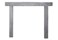 Hitching Post Non-Combustible Fireplace Surround Weathered Grey Finish