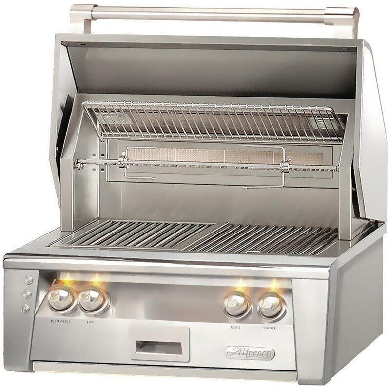 Alfresco ALXE 30-Inch Built-In Natural Gas Grill With Sear Zone And Rotisserie - ALXE-30SZ-NG + Install