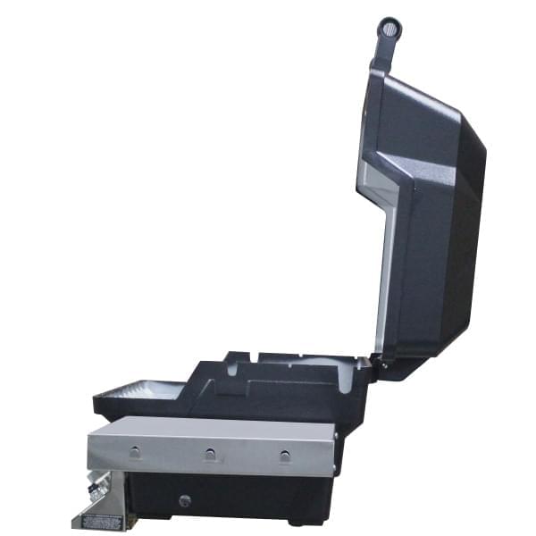 MHP JNR4DD Gas Grill Head with Folding Shelf — lid-open profile