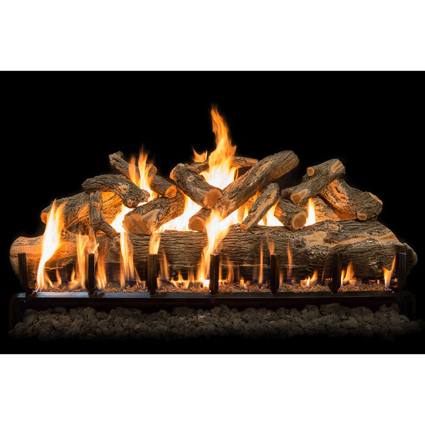 Grand Canyon 72" Arizona Weathered Oak Jumbo See-Through Vented Gas Log Set