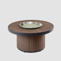 Kenwood and Brooks Round Chat-Height Gas Fire Pit Table — manufacturer product photograph 2; selected configuration shown