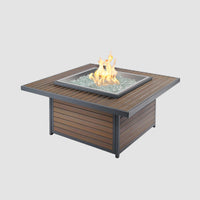 Kenwood and Brooks Square Chat-Height Gas Fire Pit Table — manufacturer product photograph 1; selected configuration shown