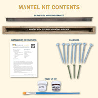Classic Wood Mantel Shelf Kit Luna