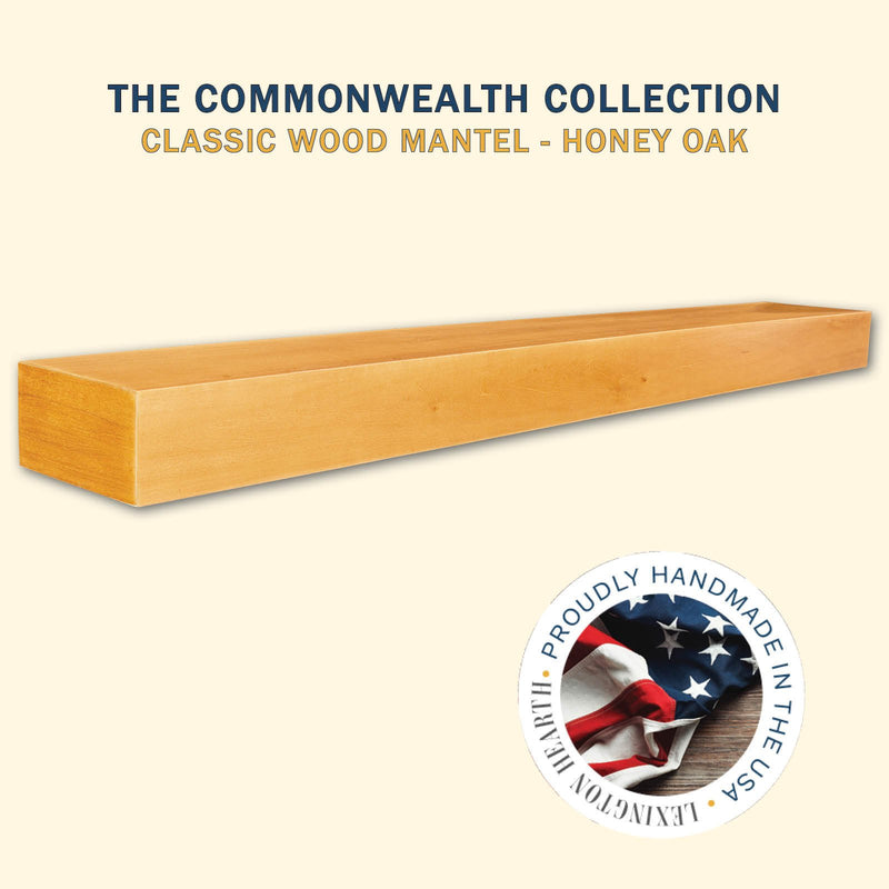 Classic Wood Mantel Shelf Kit Unfinished