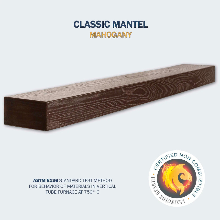 Classic Non-Combustible Concrete Mantel — Lexington Hearth