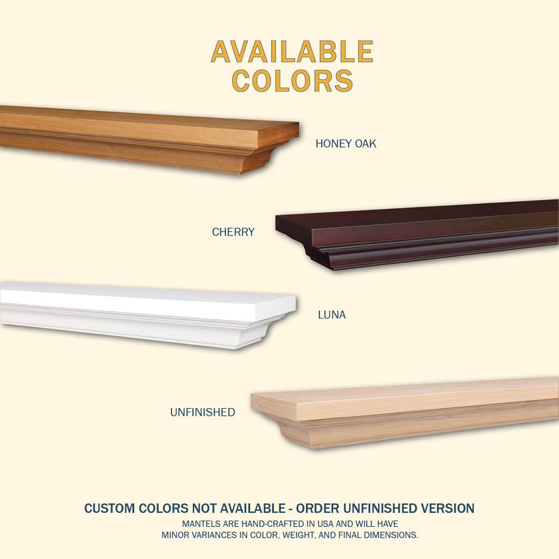 Woodford Wood Mantel Shelf Kit Cherry