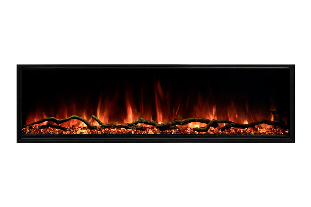 Modern Flames Landscape Pro Slim 96-Inch Built In Wall Mount Electric Fireplace - Model LPS-9614