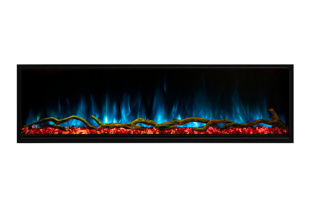 Modern Flames Landscape Pro Slim 96-Inch Built In Wall Mount Electric Fireplace - Model LPS-9614