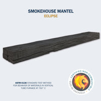 Smokehouse Non-Combustible Concrete Mantel Shelf Eclipse Finish