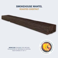 Smokehouse Non-Combustible Concrete Mantel Shelf Roasted Chestnut Finish