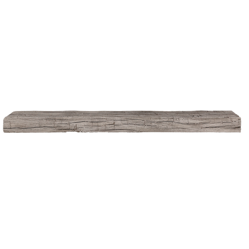Smokehouse Non-Combustible Concrete Mantel Shelf Weathered Grey Finish