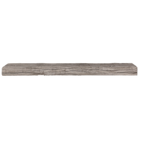 Smokehouse Non-Combustible Concrete Mantel Shelf Weathered Grey Finish