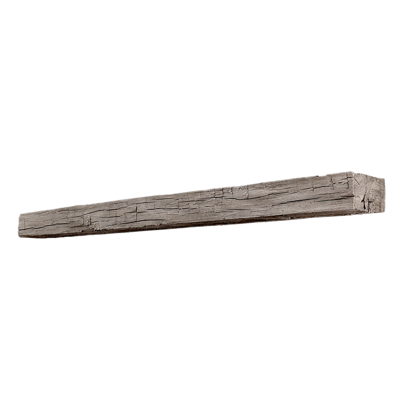 Smokehouse Non-Combustible Concrete Mantel Shelf Weathered Grey Finish