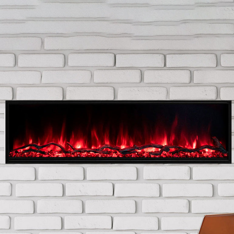 Modern Flames Landscape Pro Slim 56-Inch Built In Wall Mount Electric Fireplace - Model LPS-5614