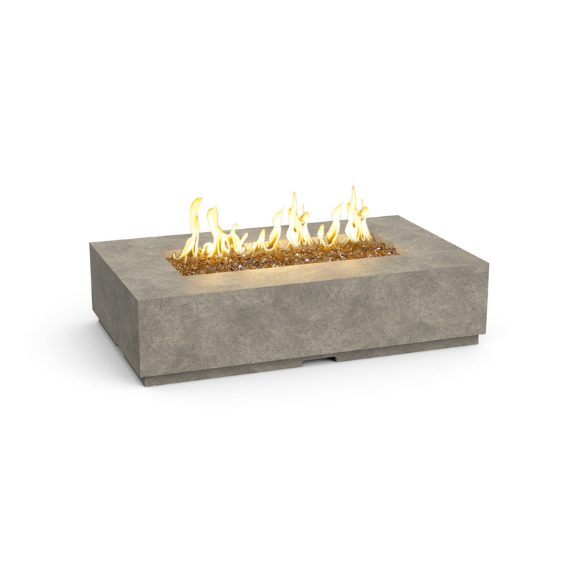 American Fyre Designs Legend 60-Inch Rectangular GFRC Gas Fire Table - Natural Gas