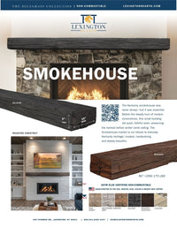 Smokehouse Non-Combustible Concrete Mantel Shelf Pale Honey Finish