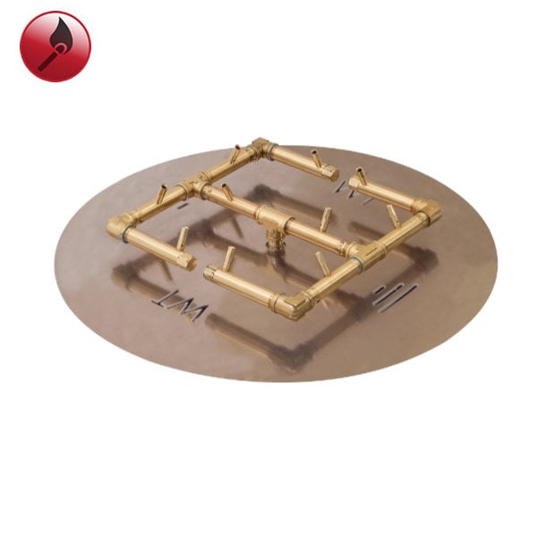 120,000 BTU Round Match Lit Crossfire Burner System