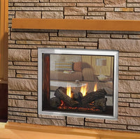 Majestic Fortress Indoor/Outdoor See-Through Direct Vent Gas Fireplace - Model FORTRESS