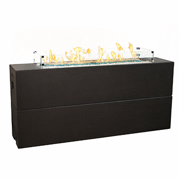 Milan Linear Firetable – Tall - ExceptionalFire
