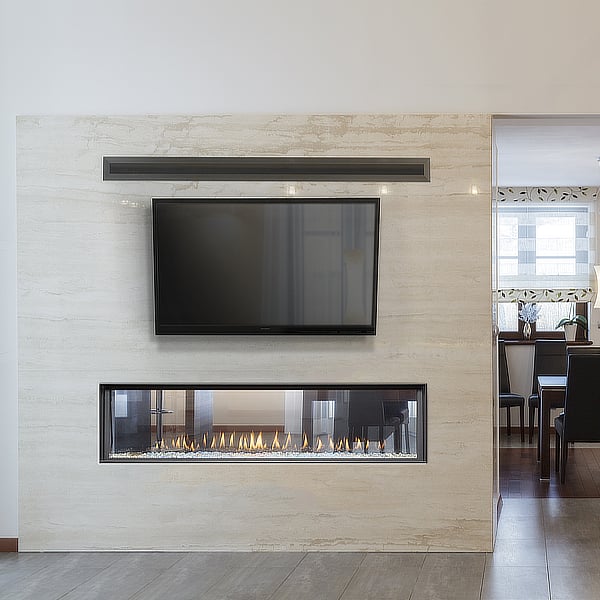 Montigo Distinction 63" See-Through Direct Vent Gas Fireplace - Model D6315 ST