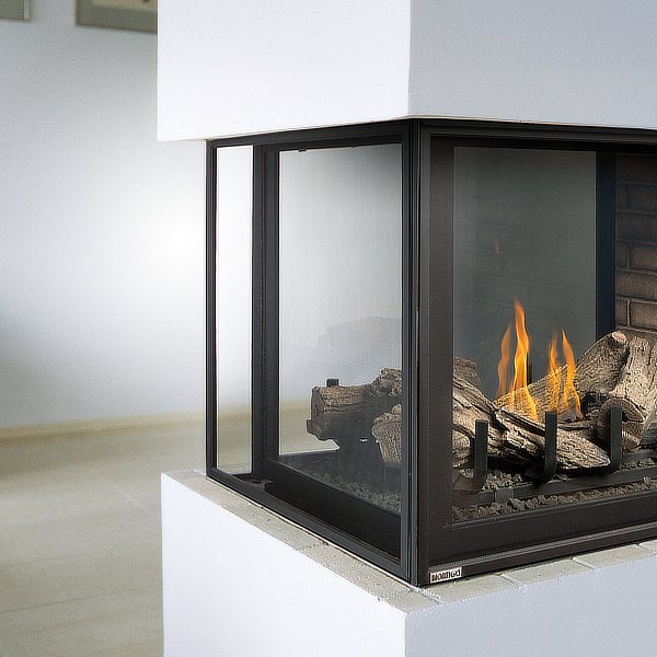 Montigo Divine Pier 38" Peninsula Direct Vent Gas Fireplace - Model H38DFPFC