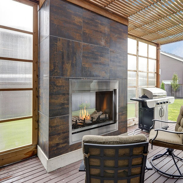 Montigo Divine 38" See-Through Outdoor Vent-Free Gas Fireplace
