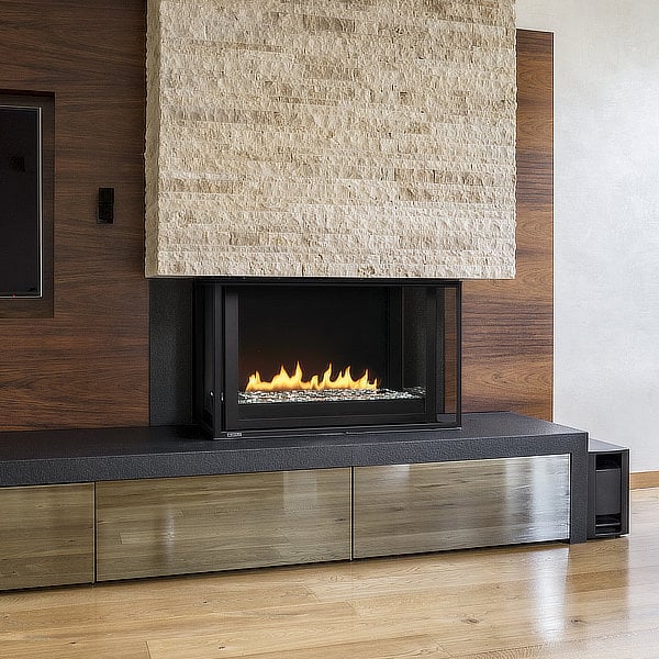 Montigo Divine Bay 38" 3-Sided Linear Direct Vent Gas Fireplace