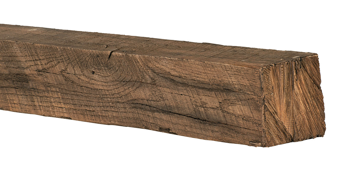 New River Weathered Beam Non-Combustible Mantel Shelf FIELDSTONE Finish