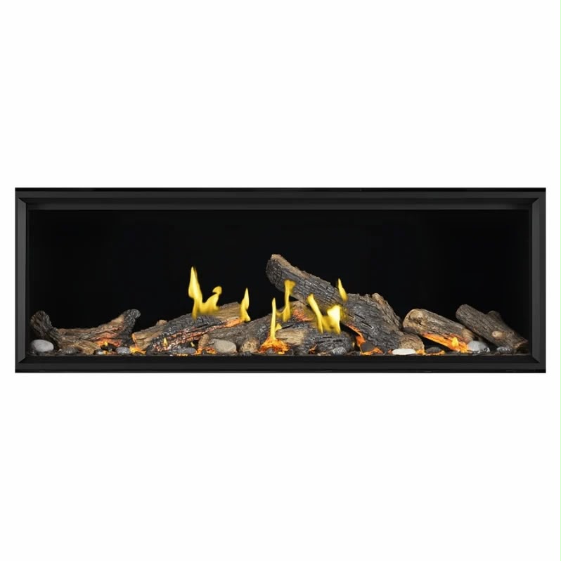 74" NG LUMINOUS TALL LINEAR VECTOR (TLV74LN) PLUS 74" Oak Luminous Log Burner Kit w/ Media Kit (OLKTLV74L)+ CONVERSION KIT NG TO LP (W176-0866) + 4 PIECE BLACK TRIM (FTLV74BK)