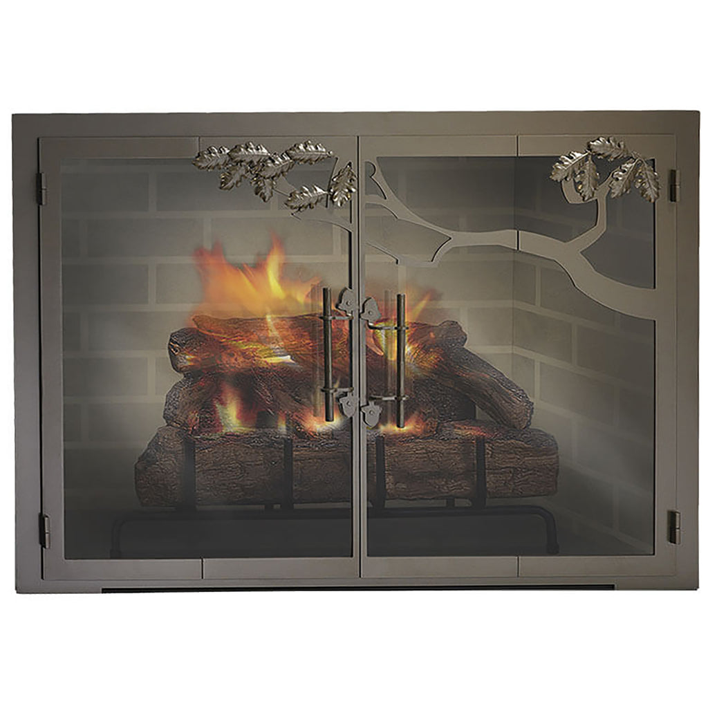 Oak Tree - Masonry & Prefab Fireplace Glass Doors