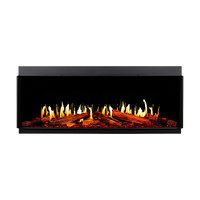 Modern Flames Orion V2 Multi 120" HelioVision Multi-Sided Built-In Electric Fireplace - Model OR120-MULTI-V2