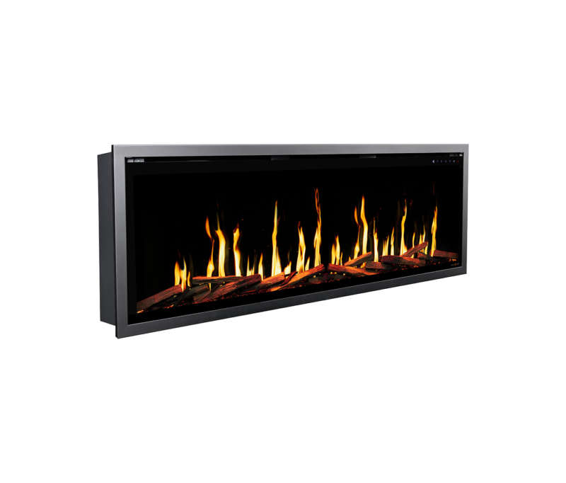 Modern Flames Orion V2 Slim 76" HelioVision Single-Sided Electric Fireplace - Model OR76-SLIM-V2