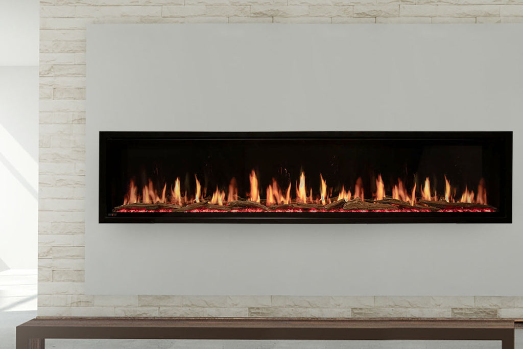 Modern Flames Orion Slim 100-Inch Three-Sided Built-In Electric Fireplace - Model OR100-SLIM