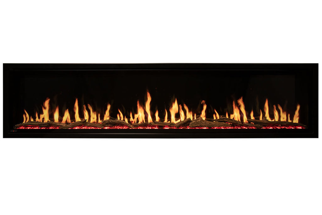 Modern Flames Orion Slim 100-Inch Three-Sided Built-In Electric Fireplace - Model OR100-SLIM