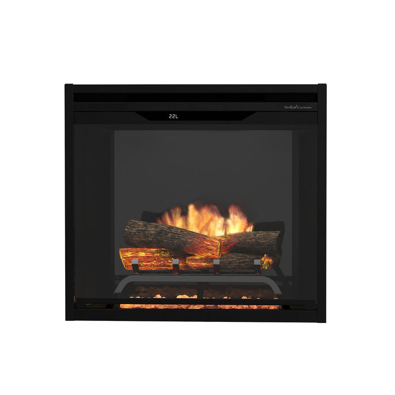 Dimplex Revillusion 24" Built-In Electric Firebox (next-gen REV) - Model REV24 — Black interior finish