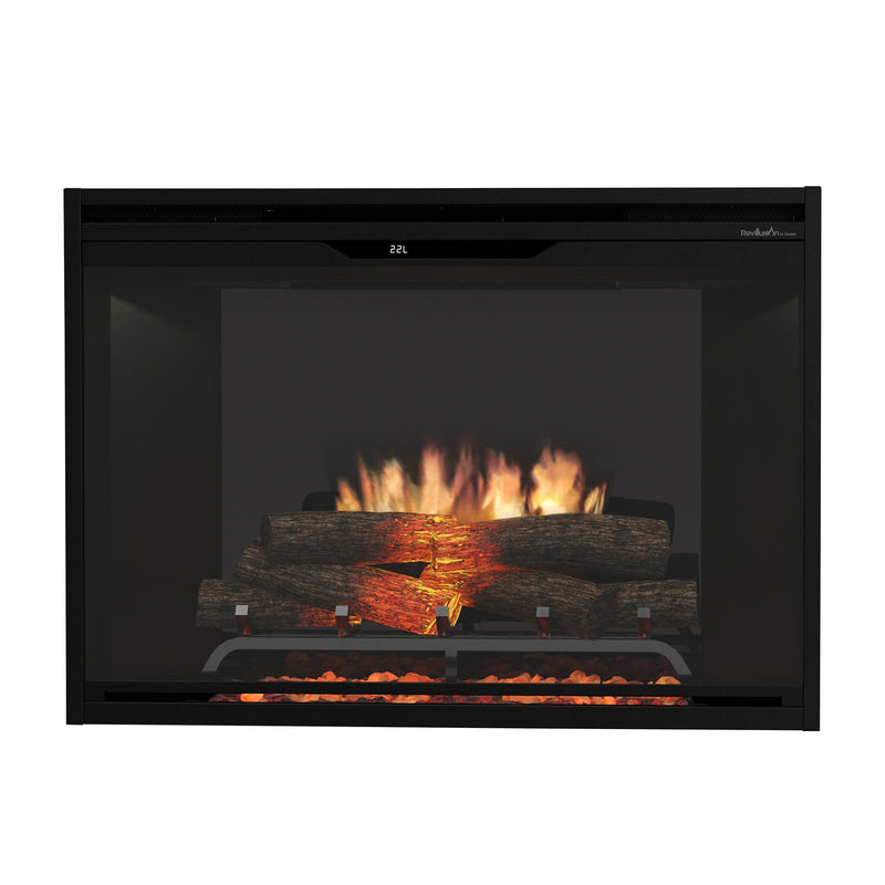 Dimplex Revillusion 36" Built-In Electric Firebox (next-gen REV) - Model REV36 — Black interior finish