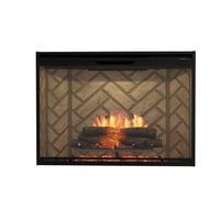 Dimplex Revillusion 42" Built-In Electric Firebox (next-gen REV) - Model REV42 — Herringbone interior finish