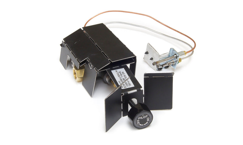 Real Fyre SPK-26 manual safety pilot component reference; included only when SPK-26 is selected. Not a complete log set.