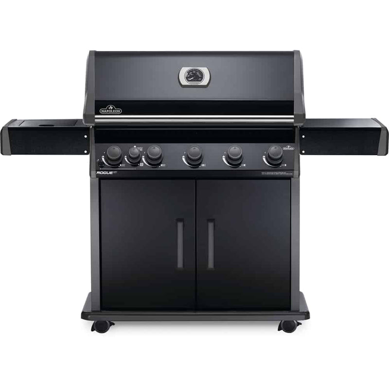 Napoleon Rogue XT 625 SIB Gas Grill with Infrared Side Burner - Black