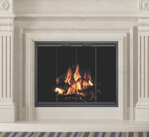 Seaside - Standard Glass Doors Designed for All Prefabricated Fireplaces by Stoll Industries