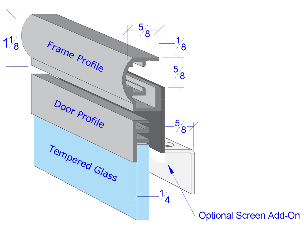 Monterey - Standard Glass Doors Designed for All Prefabricated Fireplaces by Stoll Industries