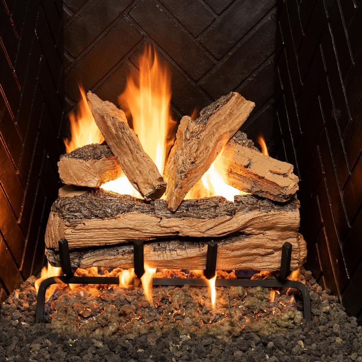 Split Oak Designer Plus ANSI Vented Gas Log Set