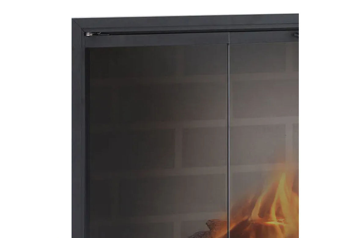 Stiletto Cutback - Minimalist Fireplace Glass Doors