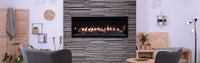 Superior DRL2035 linear direct-vent gas fireplace lifestyle room scene hero banner