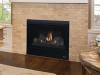 Superior DRT2033 direct-vent gas fireplace installed in tiled living room, product shot
